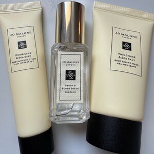 Jo Malone Wood Sage & Sea Salt Trio with Peony & Blush Suede Cologne